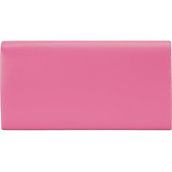 Vegan Leather Envelope Clutch Bag Pink - Picture 3 of 6